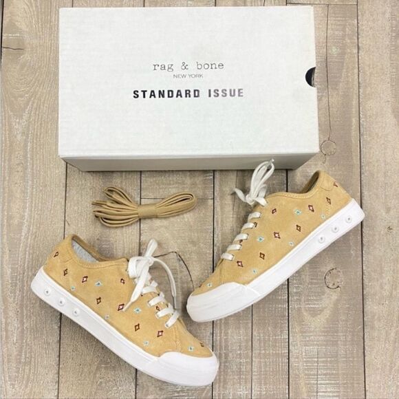 Rag & Bone Standard Issue Dune Embroidered Sneakers - Picture 2 of 5